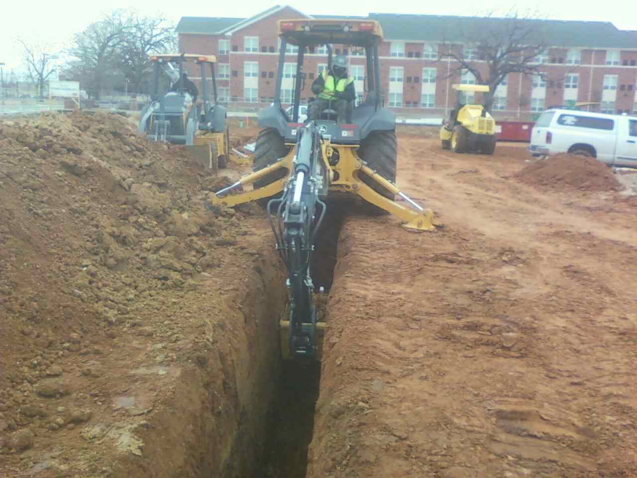 backhoe trenching electrical
