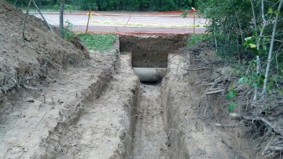 trenching for fire line