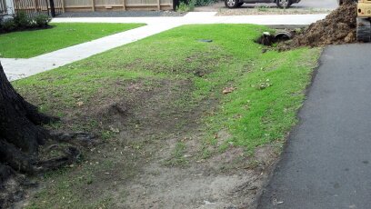 culvert installation for off street parking