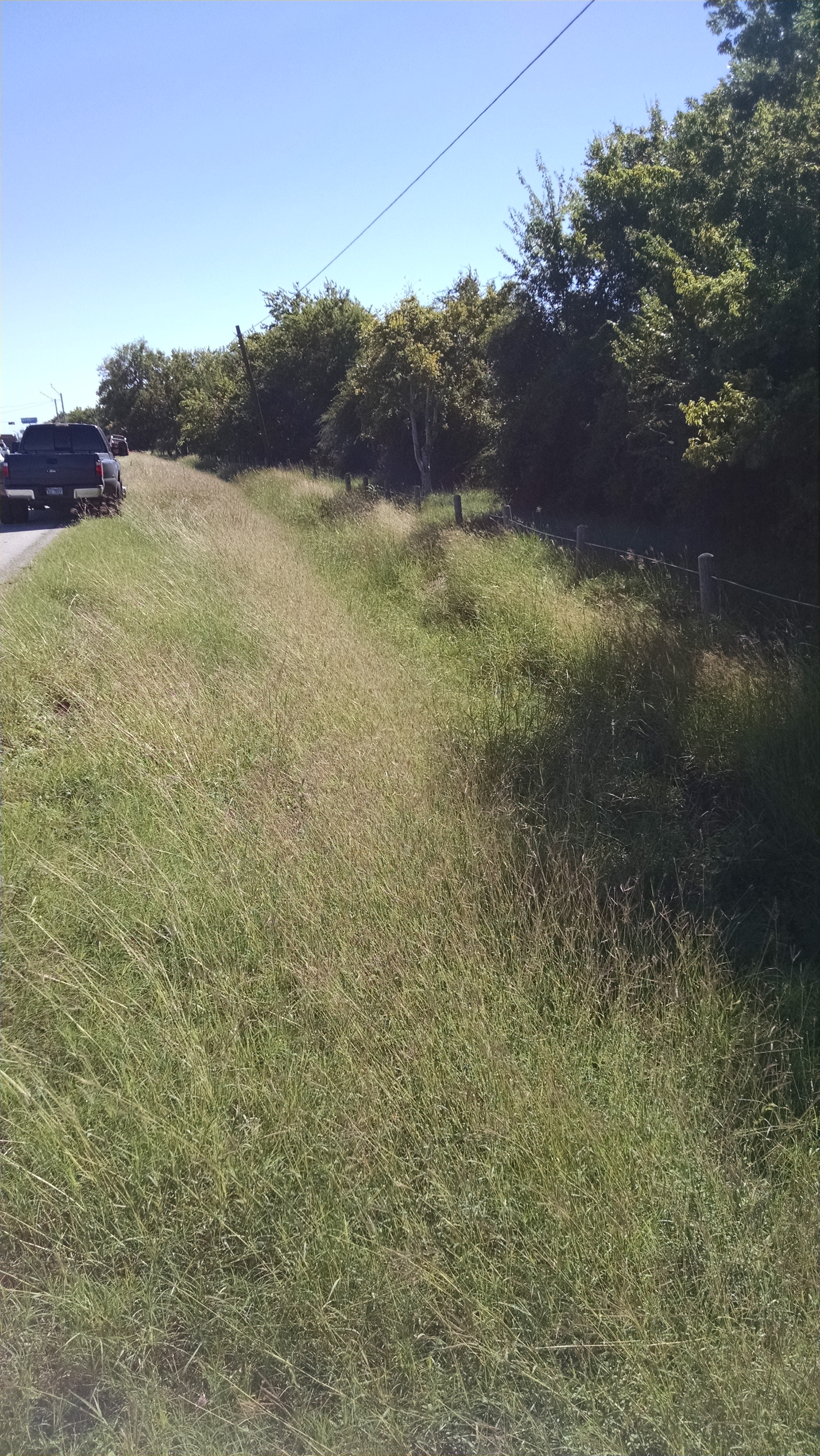 hwy ditch before ditch excavation