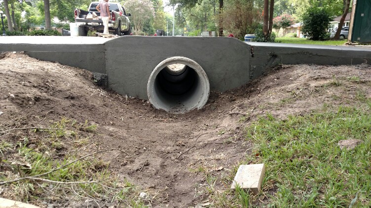 culvert and driveway installation