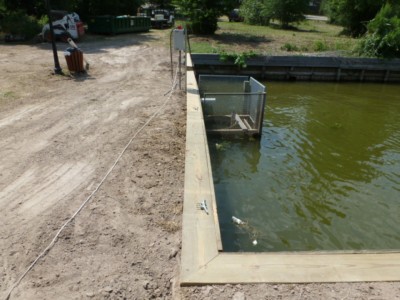 after pic of conroe bulkhead that had 12" of deflection