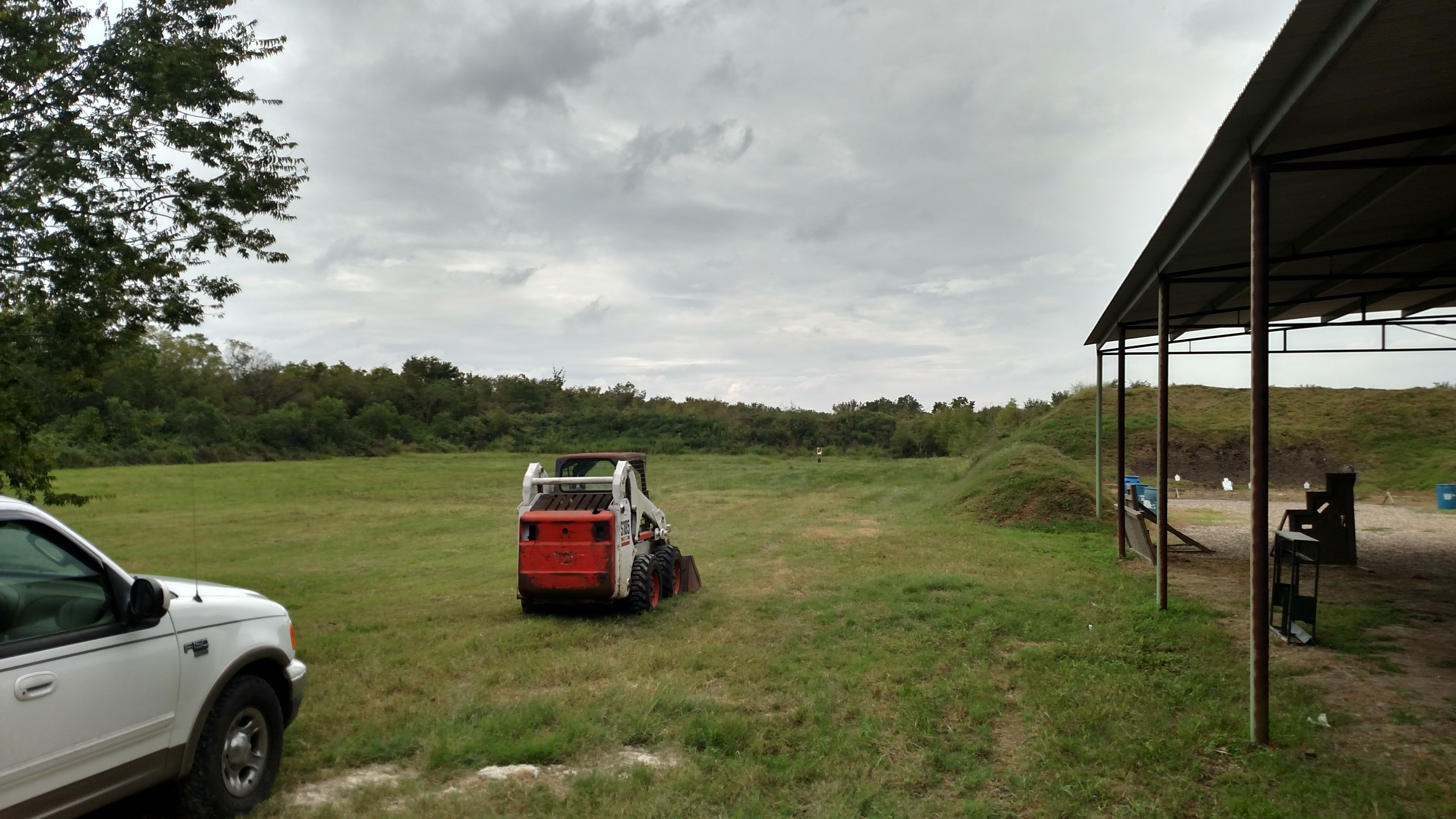 before grading and ditch excavation